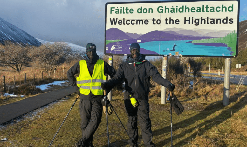 John Kuei and Giel Malual arrive in the Highlands.