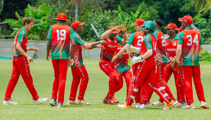 Rain delays play during Pakistan U19 vs Zimbabwe U19 match in Harare