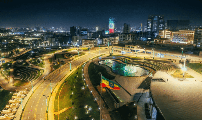Pedestrian pathways and cycling lanes developed under the Addis Ababa Urban Corridor Development programme. Image Credit : Bareo Hassen Pedestrian pathways and cycling lanes developed under the Addis Ababa Urban Corridor Development programme