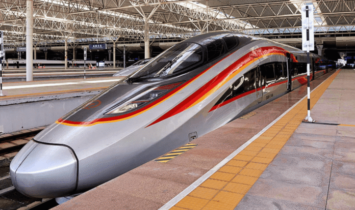 President Cyril Ramaphosa speaking about high-speed rail South Africa during SONA President Cyril Ramaphosa speaking about high-speed rail South Africa during SONA