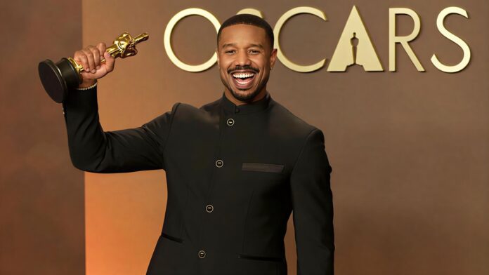 Michael B. Jordan wins the Best Actor Oscar for Sinners, joining only five other Black actors in nearly a century of Academy Awards history.