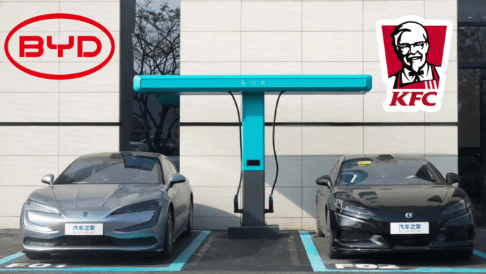 BYD KFC China EV charging reports highlight the shift towards faster and more convenient charging