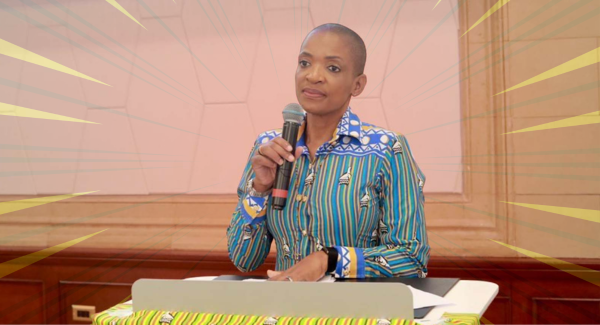 Tourism and Hospitality Industry Minister Barbara Rwodzi addresses delegates at the Zimbabwe Diaspora Tourism Investment Forum in Atlanta, Georgia, United States.