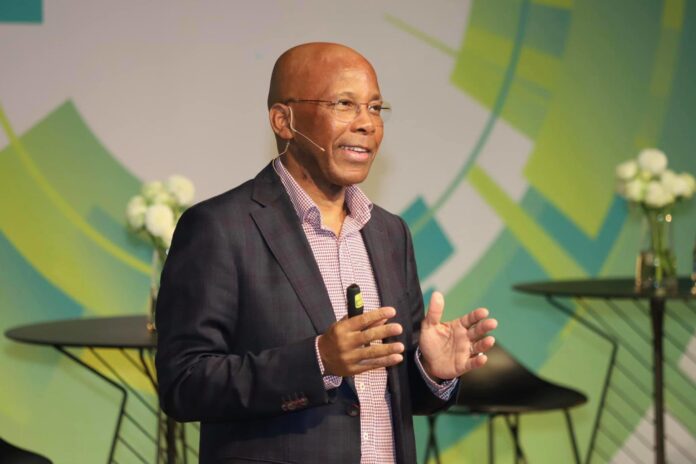 Eskom chair Mteto Nyati. The utility is looking to South Africa’s expanding AI and data centre sector as a potential source of new electricity demand.