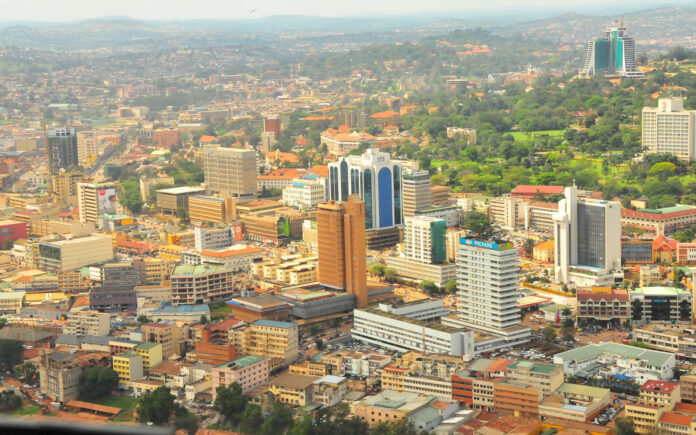 Kampala skyline as Uganda prepares for IMF negotiations and the start of commercial oil production Kampala skyline as Uganda prepares for IMF negotiations and the start of commercial oil production