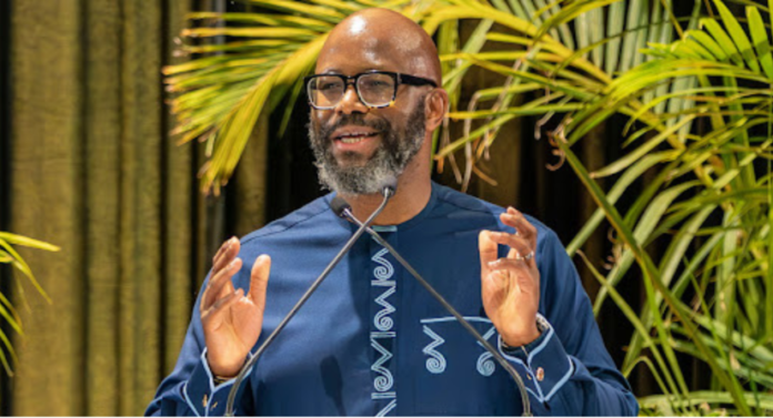 MTN Group CEO Ralph Mupita as the South African telecoms giant launches a R6 billion share buyback following stronger first-half earnings.