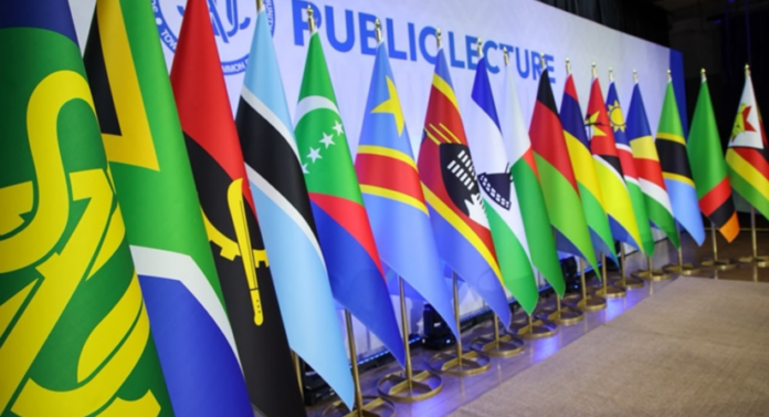 SADC nations’ flags displayed at the 45th SADC Summit, representing Southern African member states as the regional bloc advances economic integration, trade and cooperation. SADC nations’ flags displayed at the 45th SADC Summit, representing Southern African member states as the regional bloc advances economic integration, trade and cooperation.