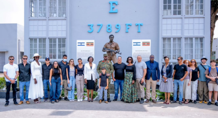 Uganda has unveiled a memorial to Lt Col Yonatan “Yoni” Netanyahu at the Old Entebbe Terminal.