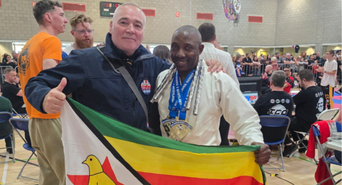 Zimbabwe’s Wilfred Mashaya wins four gold medals at the 2026 ICO Scottish Open in Glasgow, completing a clean sweep across four weaponry categories.