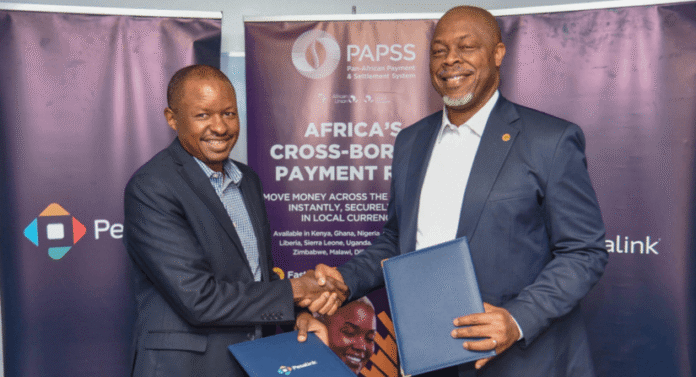 National Bank of Ethiopia Governor Eyob Tekalign and PAPSS CEO Mike Ogbalu III announce Ethiopia's entry into the African payment system